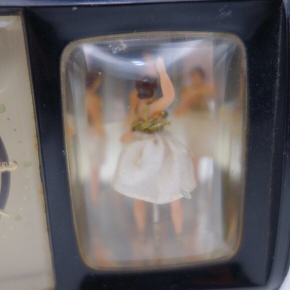 Vintage Reuge Dancing Ballerina Music Box Alarm Clock - Picture 3 of 16